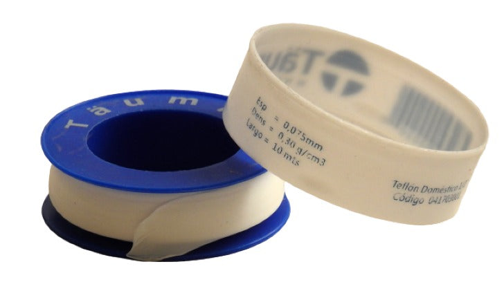 pack Teflon para agua (5 Paquete de 10 unidades c/u )