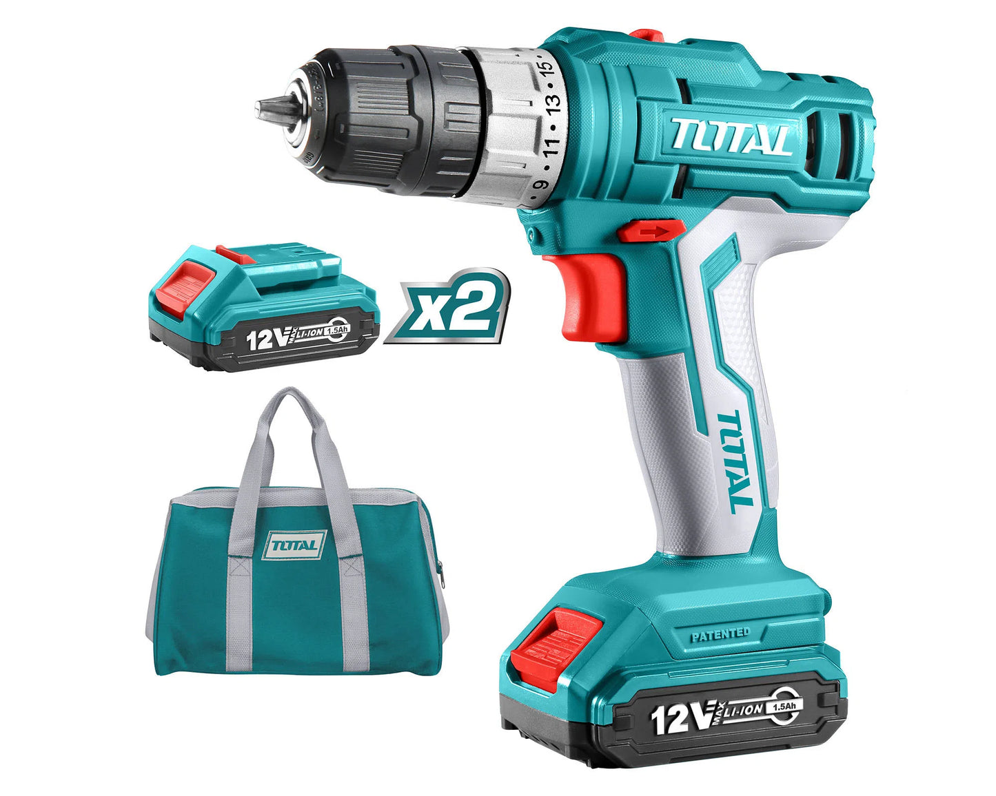 Taladro Inalambrico Litio 10mm 12V TOTAL