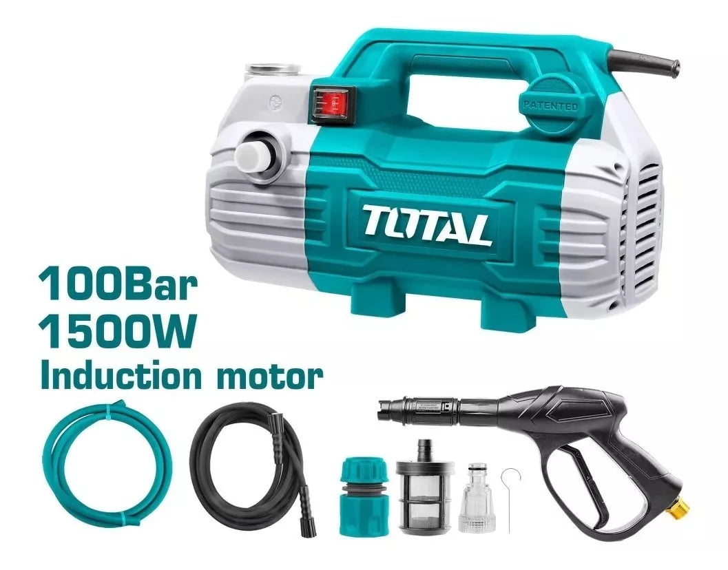 HIDROLAVADORA ALTA PRESIÓN 1500W 100BAR TOTAL