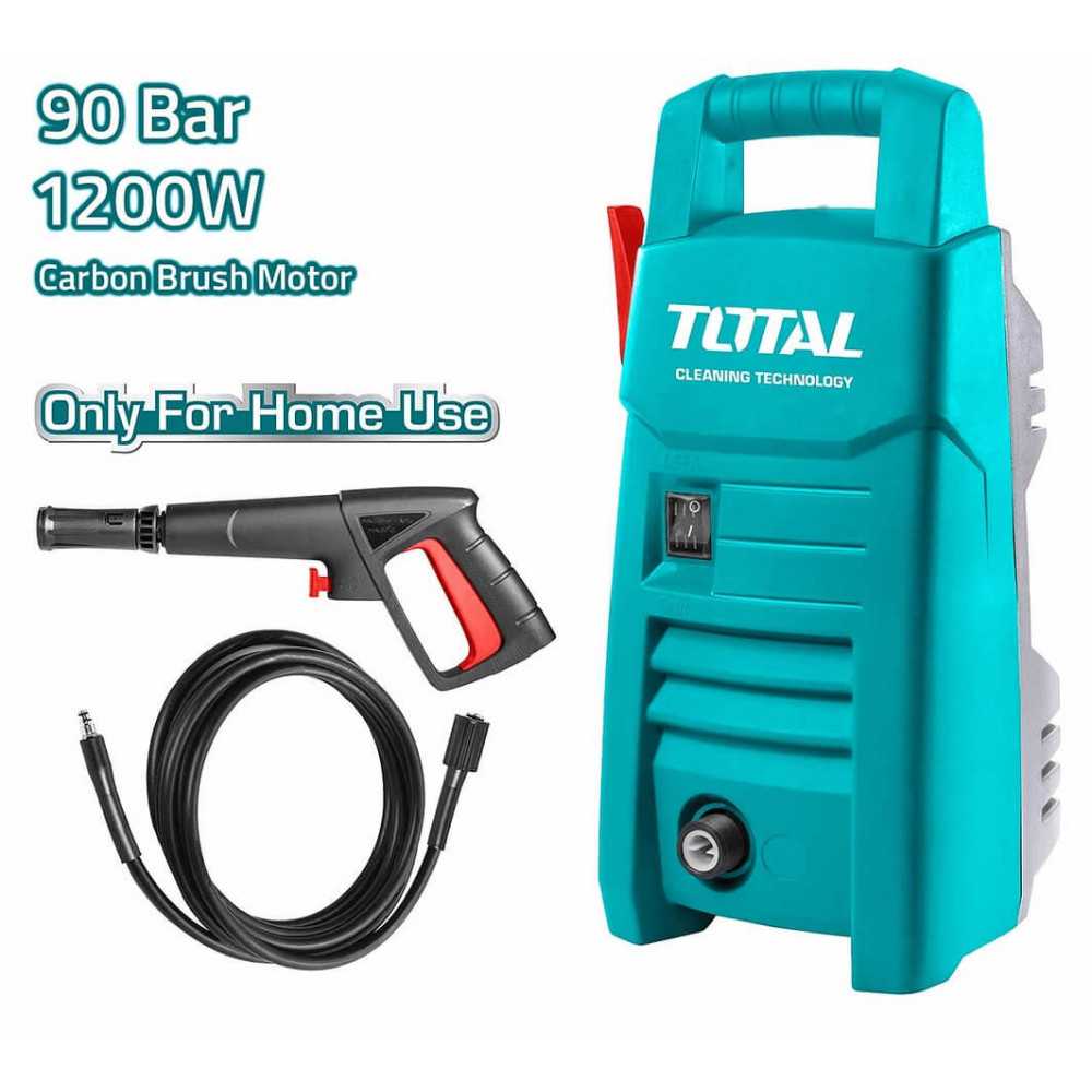 HIDROLAVADORA ALTA PRESIÓN 1200W 90BAR TOTAL