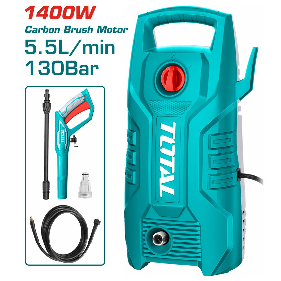 HIDROLAVADORA ALTA PRESIÓN 1400W 130BAR TOTAL