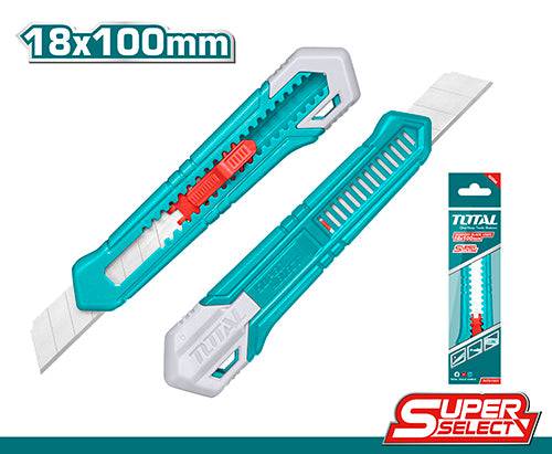 CUCHILLO CARTONERO 18MMX100MM TOTAL THT51001